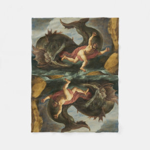 Fleecedecke "Jonah and the Whale"