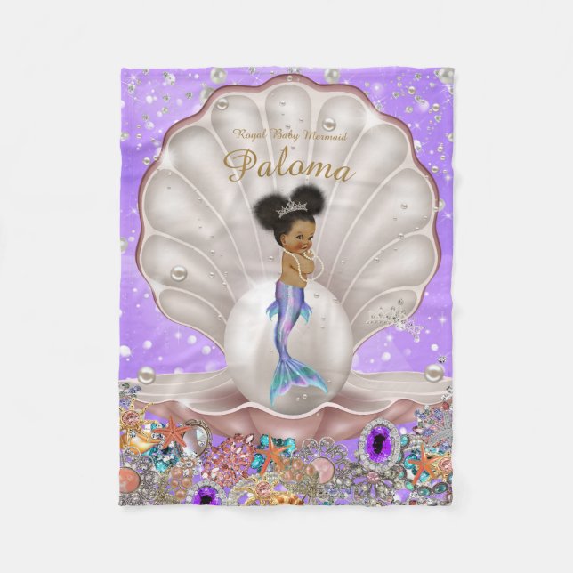 Fleecedecken, Babydusche, Babymädchen, Prinzessin, Fleecedecke (Vorderseite)