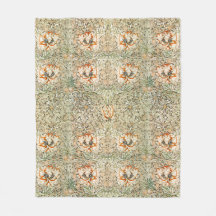 Fleecedecken: WILLIAM MORRIS : HONEYSUCKLE