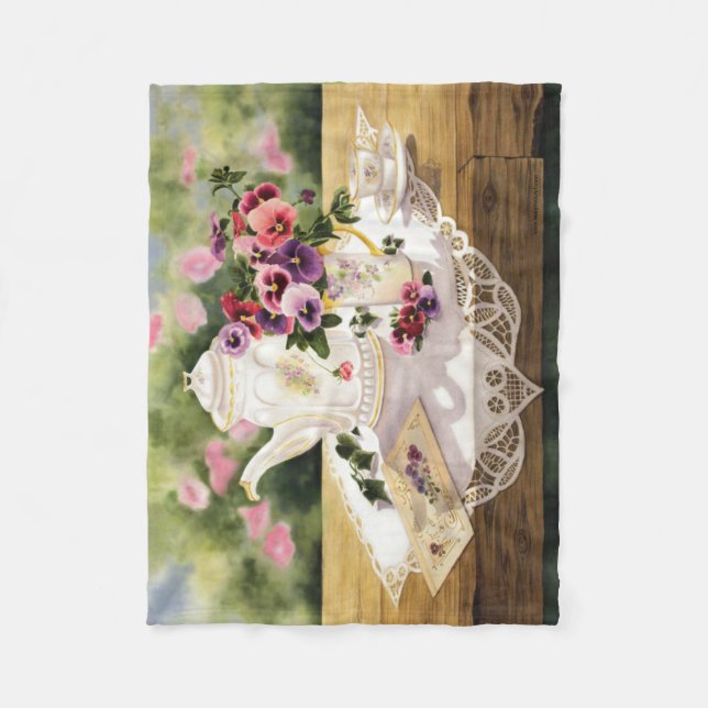 FleeceThrow ~ ' viktorianisches Tea Fleecedecke (Vorderseite)