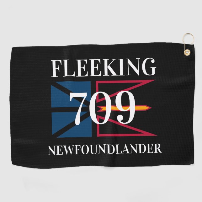 Fleeking Newfundland 709 GOLF Golfhandtuch (Horizontal)