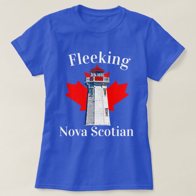 Fleeking Nova Scotian Halifax Dartmouth Lighthouse T-Shirt (Design vorne)