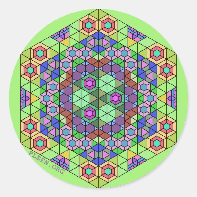 Fleen-Sticker #4 Runder Aufkleber (Vorderseite)