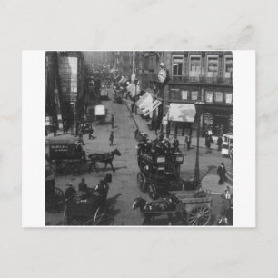 Fleet Street London 1904, England, Großbritannien Postkarte