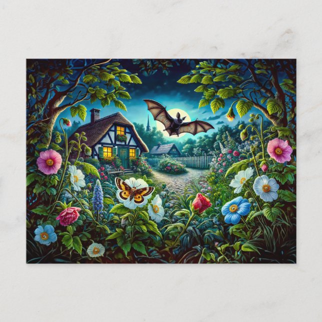 Flehen im Garten bei Nacht Postkarte (Vorderseite)