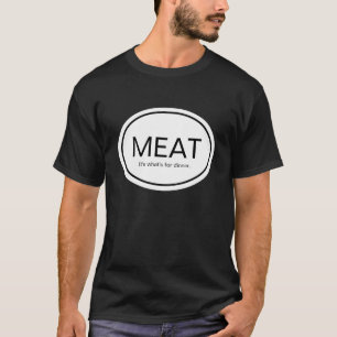 FLEISCH für Abendessen Euroland-Aufkleber T-Shirt
