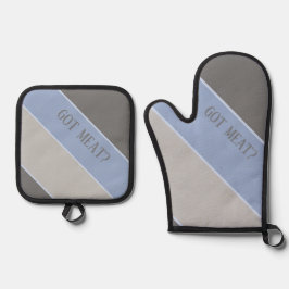 Fleisch got? ofenhandschuh & Topflappen-Set