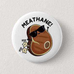 Fleisch-Hane Funny Farting Meat Pun Button