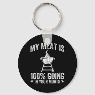 Fleisch ist 100, das in den Mund geht, lustiges BB Schlüsselanhänger