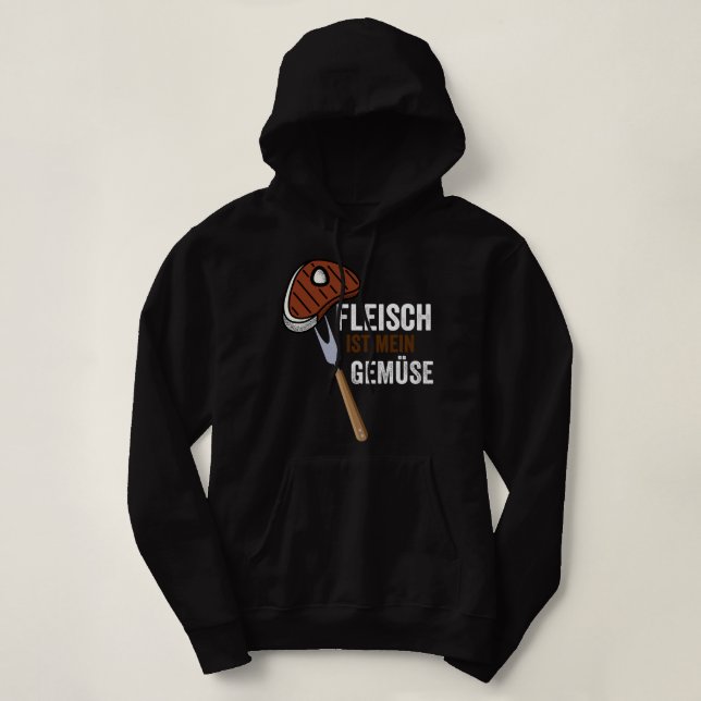 Fleisch ist meine Gemüsesuppe, die in der GRILLEN  Hoodie (Design vorne)