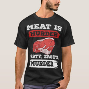 Fleisch ist Mord eine leckere Mord Grillen Grill 2 T-Shirt