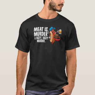 Fleisch ist Mord eine leckere Mord Männer Feinschm T-Shirt
