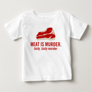 Fleisch ist Mord, geschmackvoller Mord Baby T-shirt