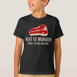 Fleisch ist Mord, geschmackvoller Mord T-Shirt