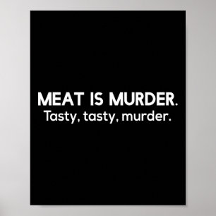 Fleisch Ist Mord Lecker Lecker Mord Sarcastic Bbq Poster