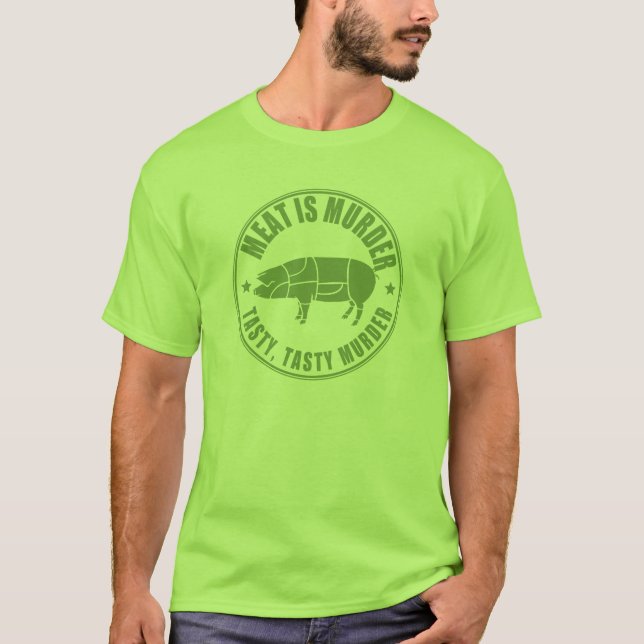 Fleisch ist Mord T-Shirt (Vorderseite)