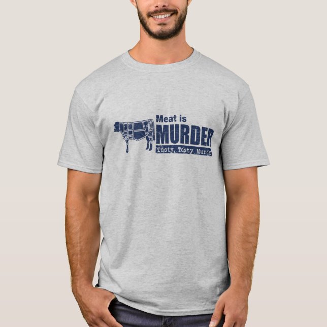 Fleisch ist Mord T-Shirt (Vorderseite)