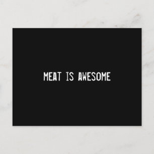 Fleisch ist phantastisch postkarte