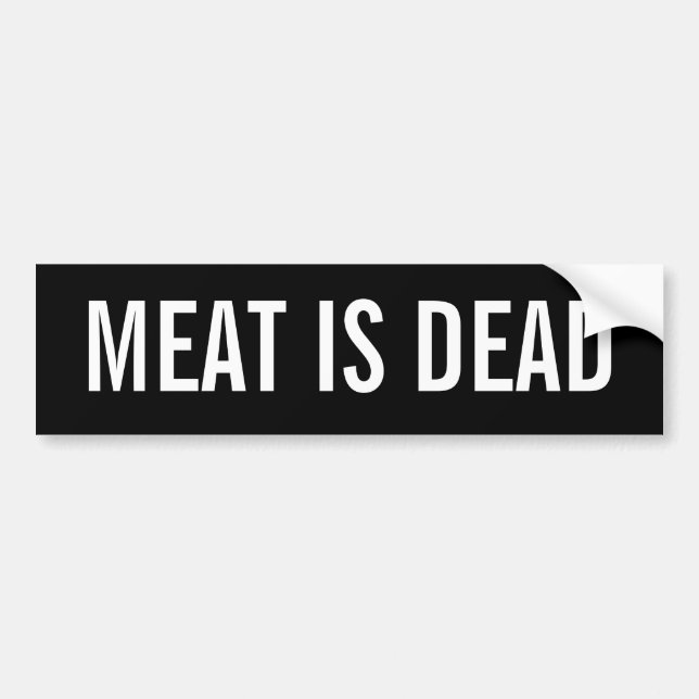 Fleisch ist tot autoaufkleber (Vorne)