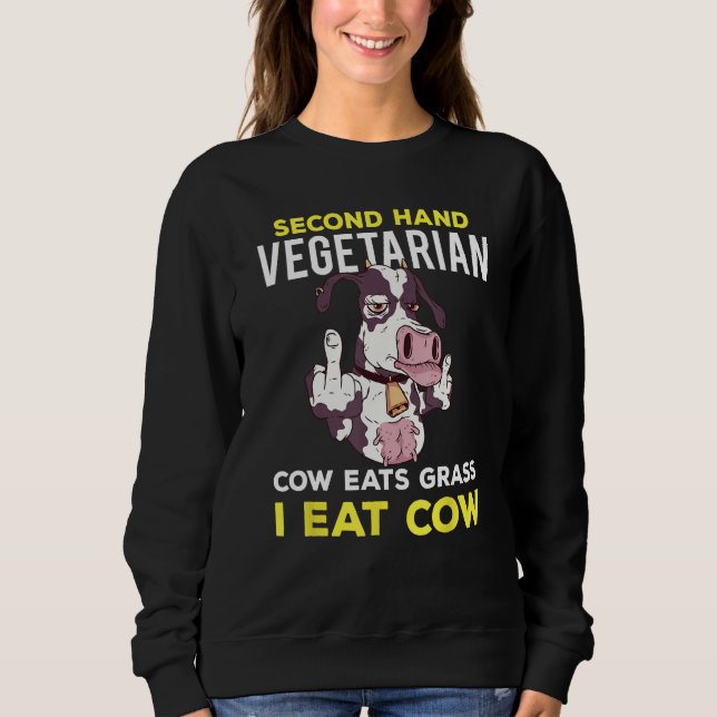 Fleisch  Ketogene Karnivor Rindfleisch Liebe Fleis Sweatshirt (Vorderseite)