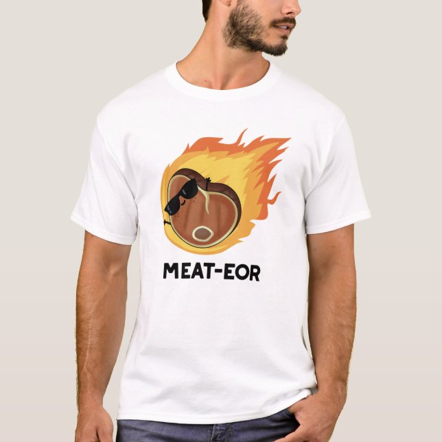 Fleisch oder Funny Meat Steak Pun T-Shirt (Vorderseite)