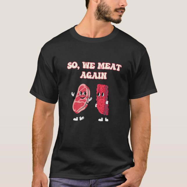 Fleisch Raffle Fleisch Pun Fleisch Lover Steak Lov T-Shirt (Vorderseite)