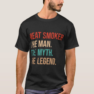 Fleisch Raucher Vintage GRILLEN Raucher Grillen Ra T-Shirt