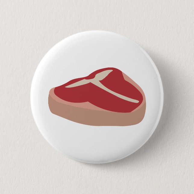 Fleisch Roh Steak Frisches Protein Schweineschlitt Button (Vorderseite)