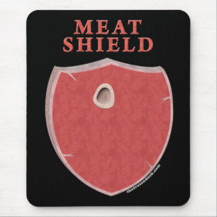 Fleisch-Schild Mousepad