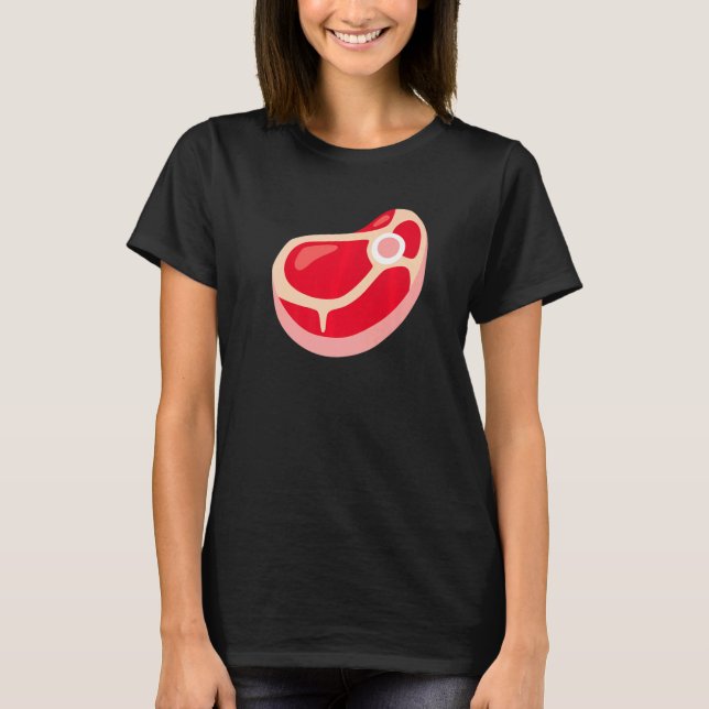 Fleisch-Steak-Fleischkostüm T-Shirt (Vorderseite)