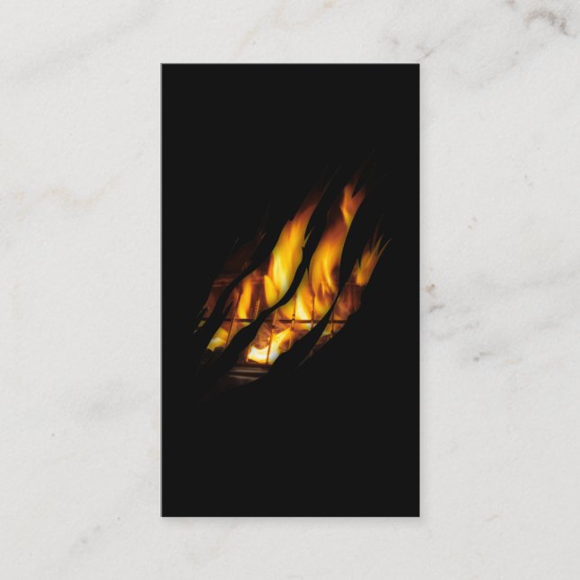 Fleisch und GRILLEN Lover Grill Visitenkarte (Vorderseite)