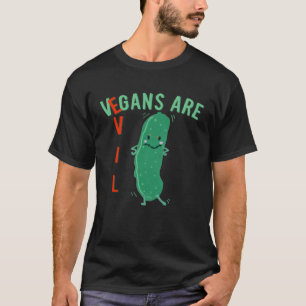 Fleisch Veganer sind Böser Gurken für Halloween T-Shirt