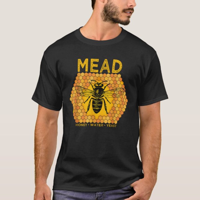 Fleisch von Honey Bees Meadmaking Zuhause brauend  T-Shirt (Vorderseite)