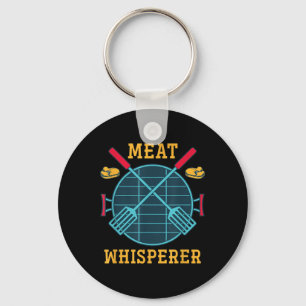 Fleisch Whisperer Funny geräuchert Fleisch Grillen Schlüsselanhänger
