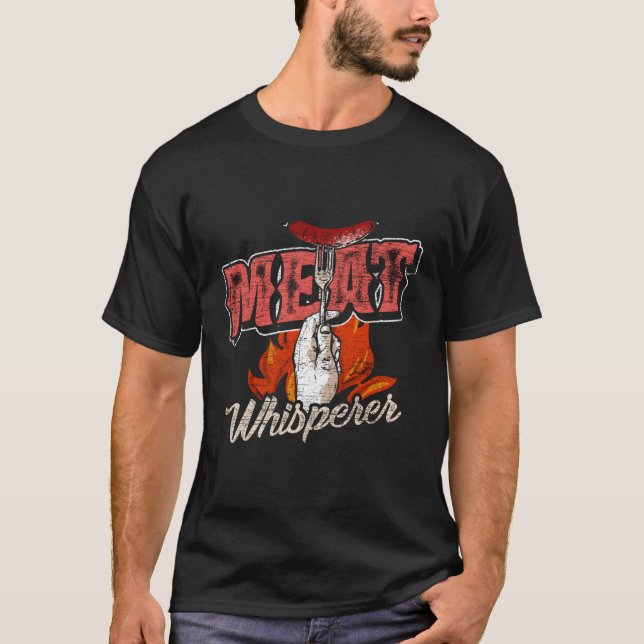 Fleisch Whisperer Grill zu Weihnachten T-Shirt (Vorderseite)