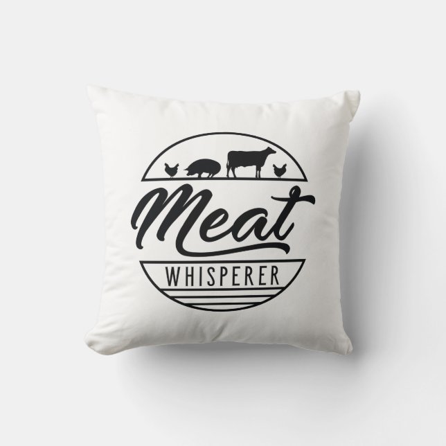 Fleisch Whisperer Kissen (Vorderseite)