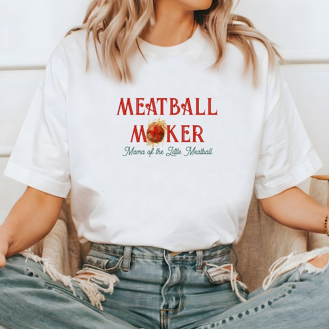 Fleischbällchen-Macher | Mama des kleinen Fleischb Tri-Blend Shirt (Von Creator hochgeladen)