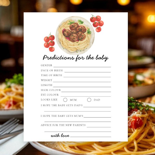 Fleischbällchen-Pasta - Baby-Vorhersagen und -Rats (Von Creator hochgeladen)
