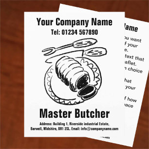 Fleischer-Cartoon-Design-Flugblatt Flyer
