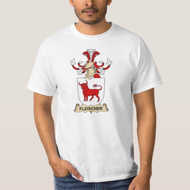Fleischer Familienwappen T-Shirt (Vorderseite)