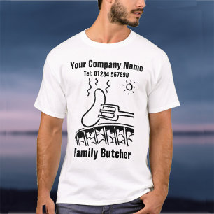 Fleischermeister, Fleischverkauf oder Metzgerei. T-Shirt