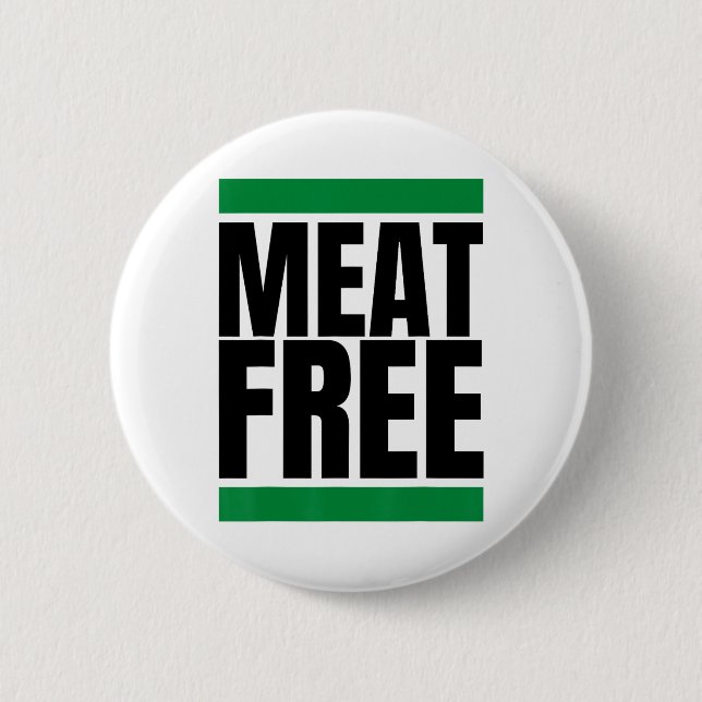 Fleischfreier Veganer Bodybuilding Vegan Straight  Button (Vorderseite)