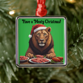 Fleischfresser-Löwe-Weihnachtsfeiertag-Schmuck Ornament Aus Metall