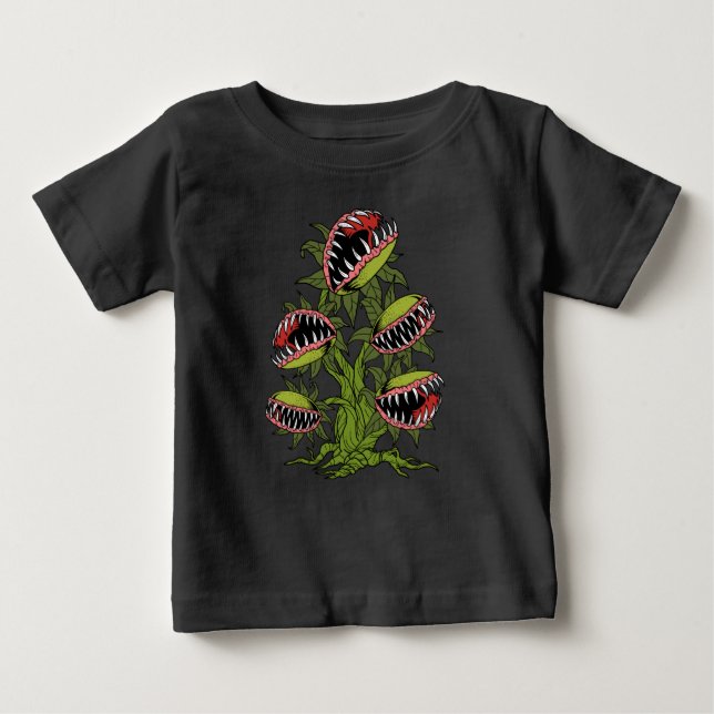 Fleischfresser Pflanze gibt Monster Venus Fliegenf Baby T-shirt (Vorderseite)