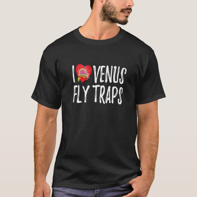 Fleischfresser Pflanze I Liebe Venus Flytrap Garde T-Shirt (Vorderseite)