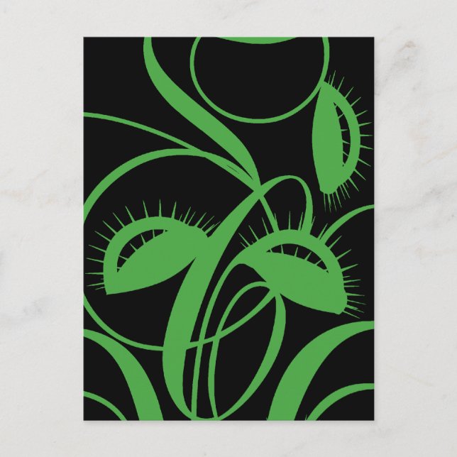 Fleischfresser-Pflanze Postkarte (Vorderseite)