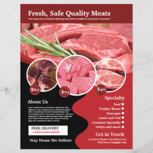 Fleischladen   Butcher Shop Flyer