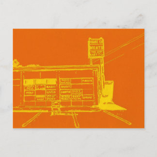 Fleischladen Postkarte