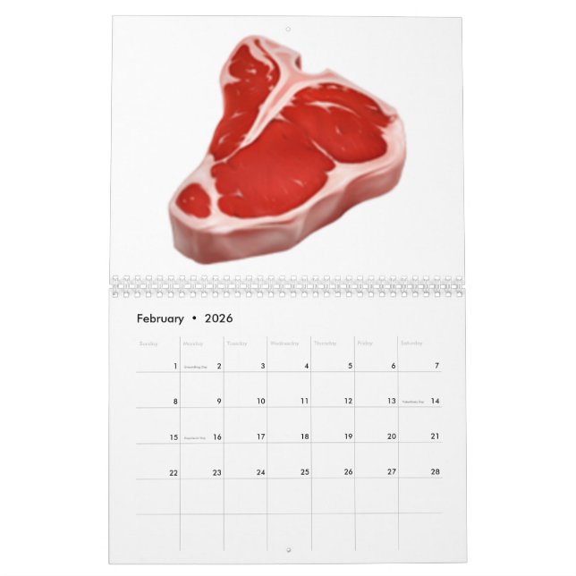 Fleischschnitt - Emoji Kalender (Feb 2026)