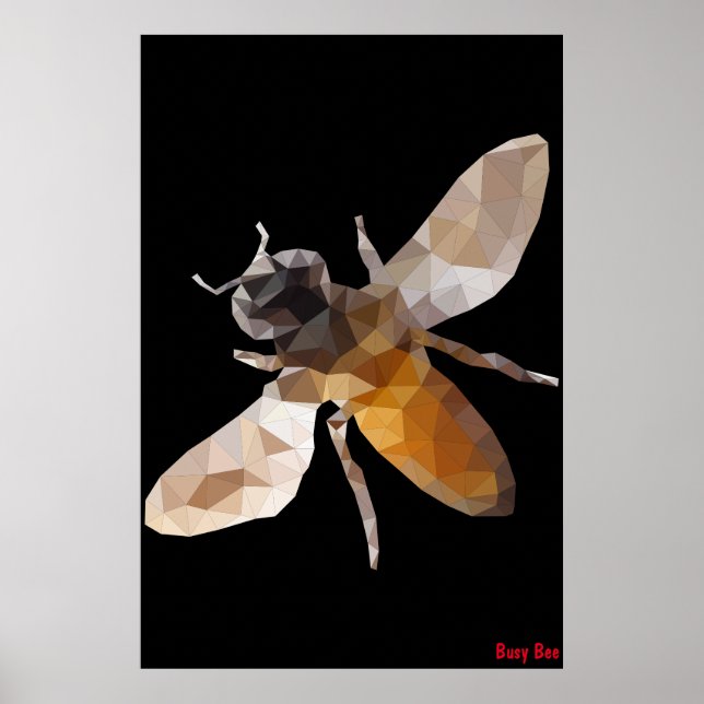 Fleißige Biene Poster (Vorne)